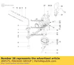 Here you can order the screw from Piaggio Group, with part number 289575: