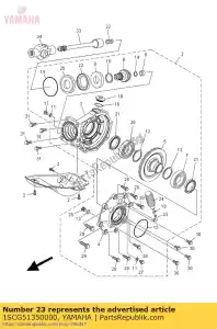 yamaha 1SCG51350000 tubo - Il fondo