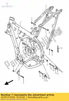 4199137E00, Suzuki, plaque, montage eng suzuki rm  rmx rm250 250 , Nouveau