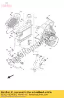 3B3E24820000, Yamaha, tuyau 2 yamaha ns xf yn 50 2007 2008 2009 2010 2011 2012 2013 2014 2015 2016, Nouveau