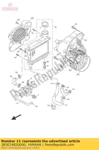 yamaha 3B3E24820000 pipe 2 - Bottom side