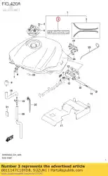 Here you can order the emblem from Suzuki, with part number 6811147C10YD8: