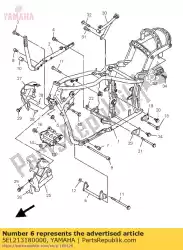 Here you can order the stay, engine 5 from Yamaha, with part number 5EL213180000: