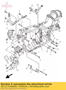 yamaha 5EL213180000 stay, engine 5 - Bottom side