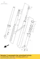 5114004F00, Suzuki, tube, extérieur, l. suzuki xf freewind u  xf650 650 , Nouveau