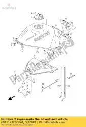 Tutaj możesz zamówić emblemat, zbiornik paliwa od Suzuki , z numerem części 6811124F000AT: