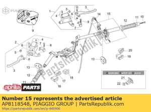 aprilia AP8118548 mando gas sin puno - Lado inferior