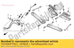 Tutaj możesz zamówić zespó? Prze?? Czników., rr. Zatrzyma? Od Honda , z numerem części 35350HP7A01: