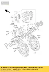 schijf, fr, grijs + zilver van Kawasaki, met onderdeel nummer 4108014365C, bestel je hier online: