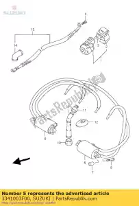 suzuki 3341003F00 bobine, allumage - La partie au fond