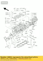 490021144, Kawasaki, valvola-guida zx600-j1 kawasaki zx 600 1995 1996 1997 1998 1999 2000 2001 2002, Nuovo