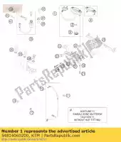 54814069200, KTM, snelheidsmeter km / h f. 17 '2005 ktm exc mxc smc sxc 125 200 250 300 400 450 525 625 660 2005 2006 2007, Nieuw