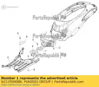 62119500BR, Piaggio Group, Tampa de acesso à vela de ignição     , Novo