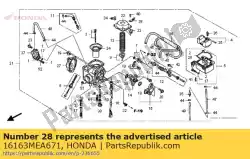 Here you can order the gasket, float chamber from Honda, with part number 16163MEA671: