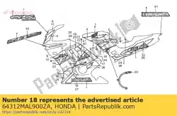 Tutaj możesz zamówić brak opisu w tej chwili od Honda , z numerem części 64312MAL900ZA: