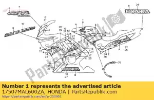 Honda 17507MAL600ZA striscia a, f * tipo1 * - Il fondo