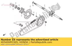 Aqui você pode pedir o corrente, unidade did52 em Honda , com o número da peça 40540HM3305: