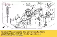 16028MZ8H00, Honda, set di viti b honda vt vtc 600, Nuovo