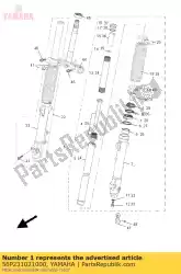 Qui puoi ordinare forcella anteriore (l. H) da Yamaha , con numero parte 56P231021000: