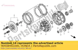 geen beschrijving beschikbaar op dit moment van Honda, met onderdeel nummer 90458HN1A40, bestel je hier online: