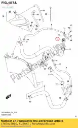 Ici, vous pouvez commander le thermostat thermostat auprès de Suzuki , avec le numéro de pièce 1767015H00: