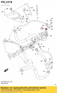 suzuki 1767015H00 thermostat thermostat - La partie au fond