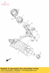 Aqui você pode pedir o rolamento plano, virabrequim 1 em Yamaha , com o número da peça 13S114163000: