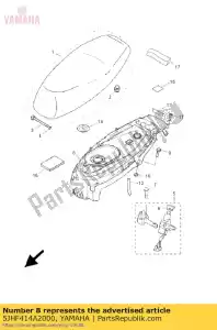 Yamaha 5JHF414A2000 cover filler - Bottom side