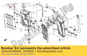 honda 19064KRNA40 mangueira d, água - Lado inferior