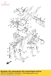 yamaha 2PP271510000 bracket, main stand - Bottom side