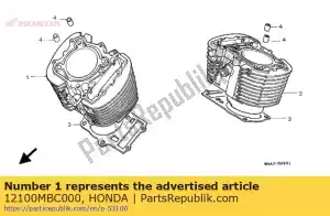 Honda 12100MBC000 cilindro comp, fr - Il fondo