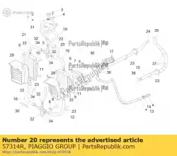 Qui puoi ordinare tubo da Piaggio Group , con numero parte 57314R: