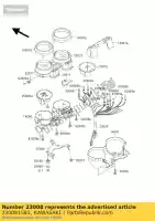 230081583, Kawasaki, socket-assy, ??mètre zr1100-c1 kawasaki er zrx 500 1100 1200 1997 1998 1999 2000 2001 2002 2003 2004 2005 2006, Nouveau