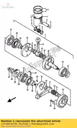 Here you can order the ring set piston from Suzuki, with part number 1214003D30: