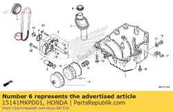Here you can order the chain oil pump 25ht2-56le from Honda, with part number 15141MKPD01:
