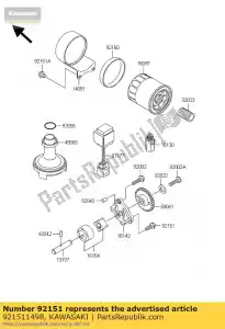 kawasaki 921511498 bout, 6x18 ej650-a1 - Onderkant