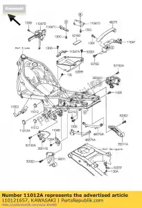 kawasaki 110121657 cap zx1000-b1 - Bottom side