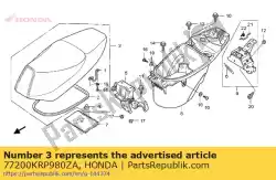 Aqui você pode pedir o assento comp., duplo * tipo1 * (tipo1) em Honda , com o número da peça 77200KRP980ZA: