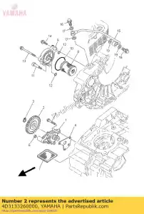 yamaha 4D3133260000 gear, pump driven 2 - Bottom side