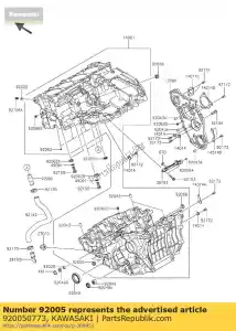 Kawasaki 920050773 fitting - Bottom side