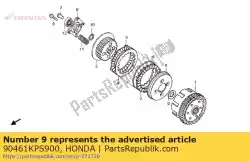 Ici, vous pouvez commander le rondelle b, cannelure, 20mm auprès de Honda , avec le numéro de pièce 90461KPS900: