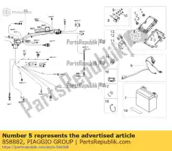 Qui puoi ordinare manutenzione da Piaggio Group , con numero parte 858882: