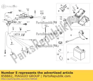 Piaggio Group 858882 mantenimiento - Lado inferior