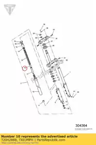 triumph T2042888 bearing - Bottom side