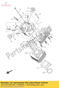 yamaha 932105789700 o-ring - Bottom side