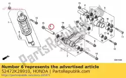 Qui puoi ordinare nessuna descrizione disponibile da Honda , con numero parte 52472K28910: