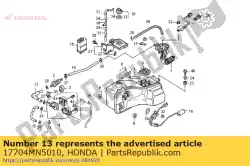 buis l, brandstof van Honda, met onderdeel nummer 17704MN5010, bestel je hier online: