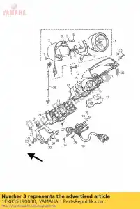 yamaha 1FK835190000 beugel, meter - Onderkant