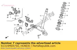 Here you can order the stay,horn from Honda, with part number 61314MS9750: