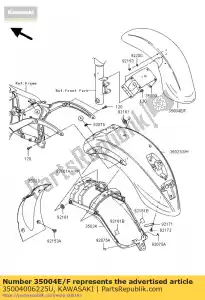 Kawasaki 35004006225U parafango-front, c.i.blue - Il fondo